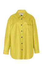 Moda Operandi Apparis Evelyn Vegan Leather Oversized Shirt Size: S