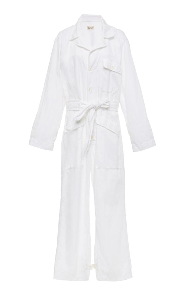 Nili Lotan Aria Button Up Jumpsuit