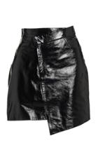 Moda Operandi Zeynep Aray Wrap-effect Leather Mini Skirt