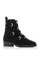 Tabitha Simmons Alex Buckled Suede Boots