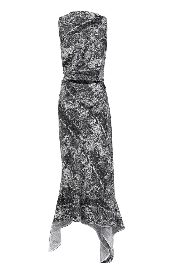 Maticevski Energy Draped Crepe De Chine Midi Dress