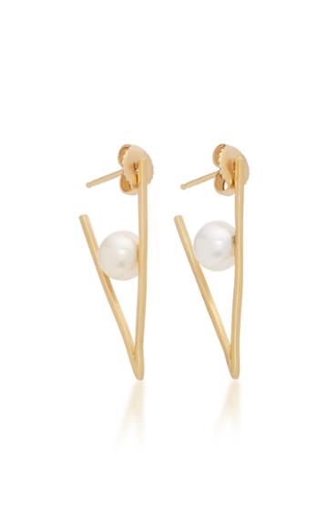 Katey Walker 18k Gold And Pearl Earrings