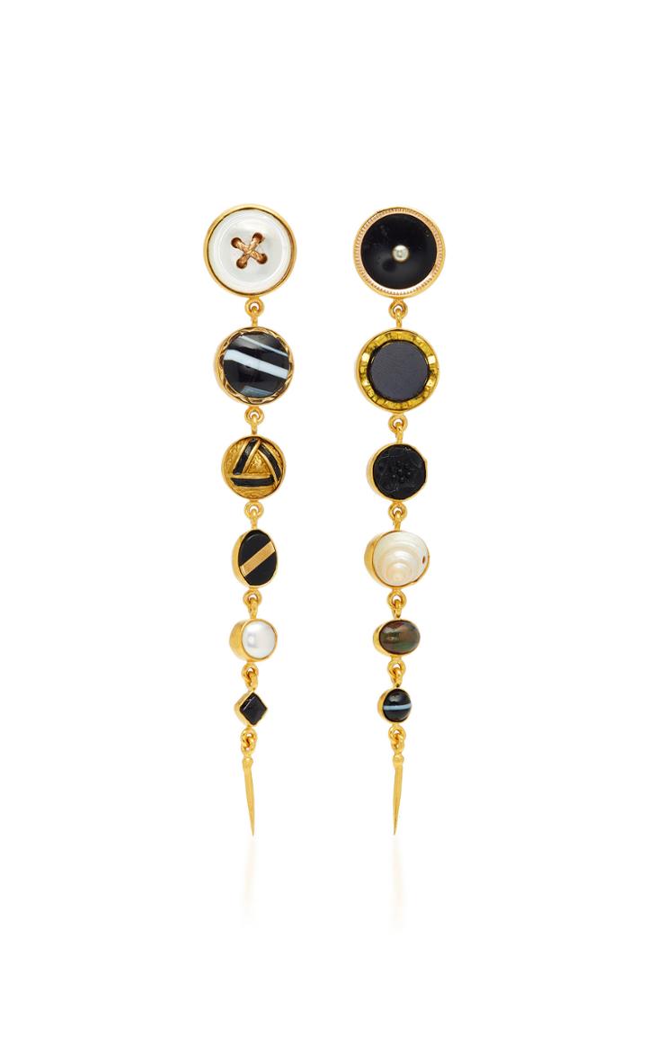 Grainne Morton Multi Layer Agate Victorian Drop Earrings
