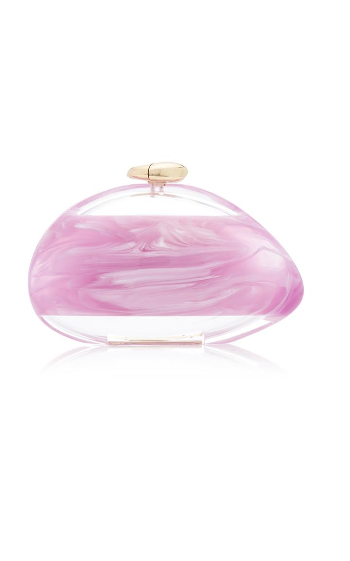 Benedetta Bruzziches Transparent And Amethyst Ariel Clutch