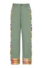 Moda Operandi Monse Fringed Mid-rise Straight-leg Pants Size: 0