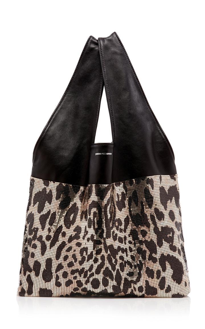 Paco Rabanne Leopard Mesh Handbag