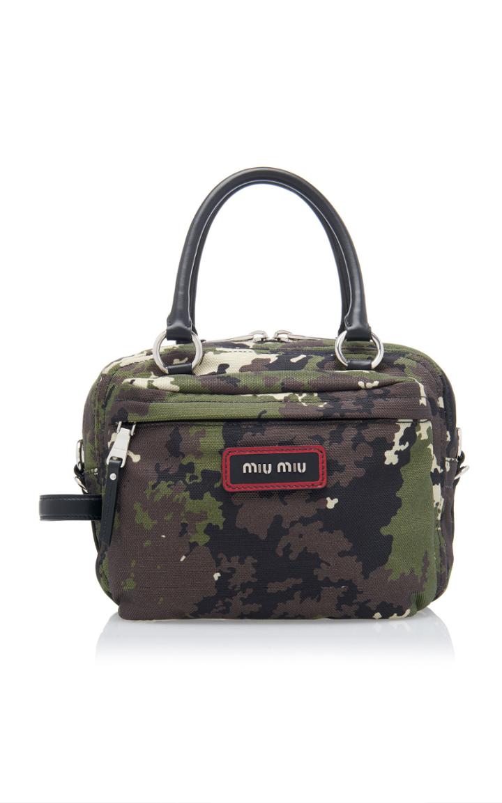 Miu Miu Camo Print Tote