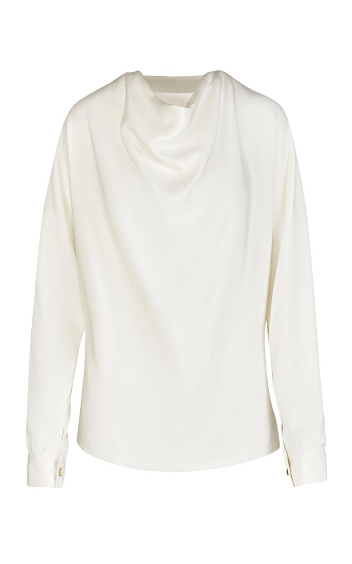 Giuliva Heritage Collection Joanna Draped Silk Blouse