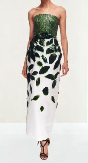 Oscar De La Renta Special Order Gown With Fern