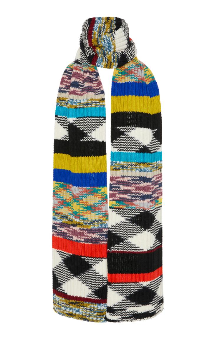 Missoni Fringed Crochet-knit Cashmere Scarf