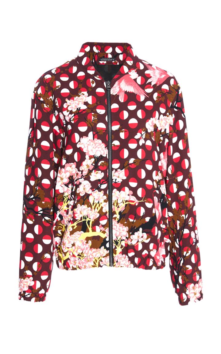 Laura Urbinati Printed Stretch Bomber