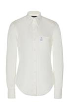 Moda Operandi Brandon Maxwell Classic Button-down Satin-linen Shirt Size: 0
