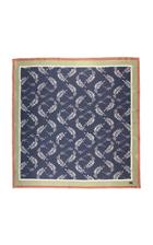 Lake Studio Floral Printed Silk Scarf