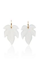 Annette Ferdinandsen M'o Exclusive: Blue Chalcedony Fancy Leaf Earrings