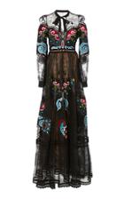 Elie Saab Macram Trim Dress