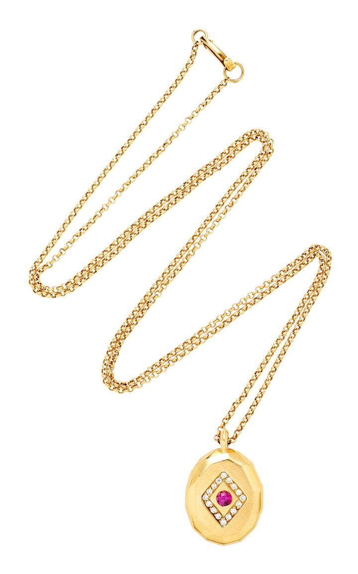 Michelle Fantaci Sensu Fan Necklace