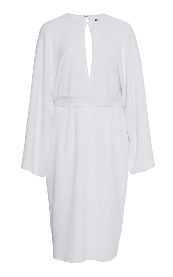 Jeffrey Dodd Belted Keyhole Mini Dress