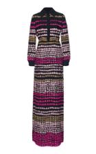 Valentino Embellished Button Down Maxi Dress