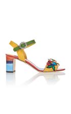 Dolce & Gabbana Embellished Canvas And Patent-leather Sandals