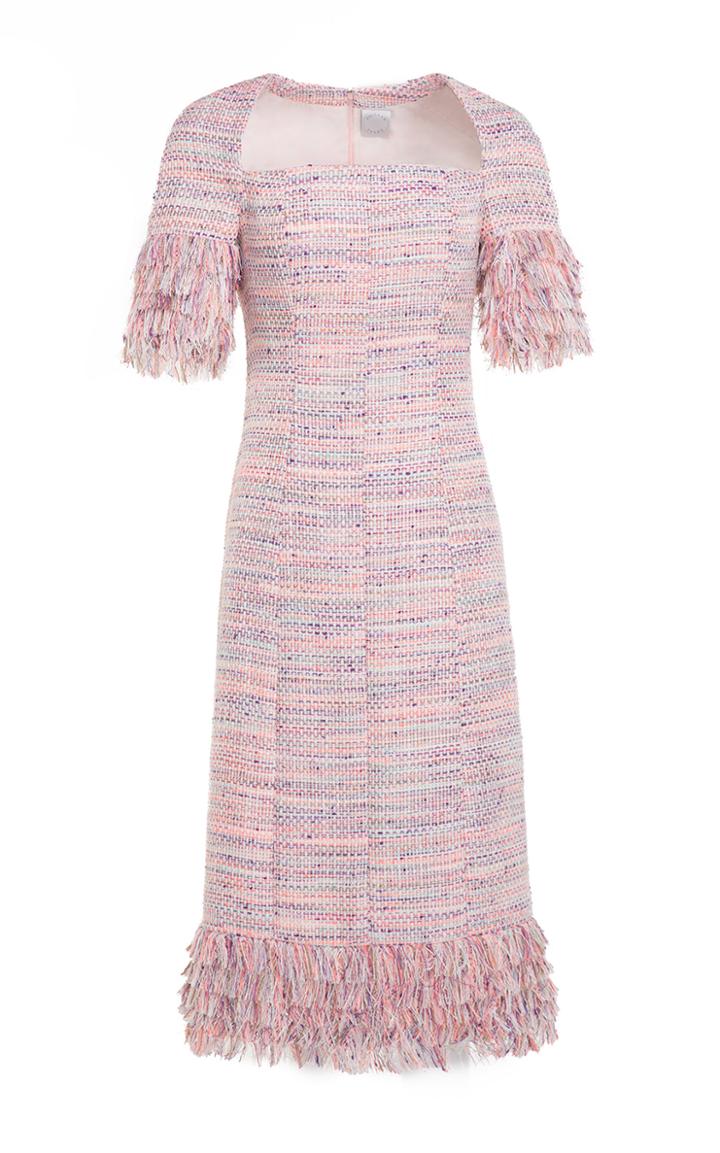 Moda Operandi Huishan Zhang Iris Tweed Dress