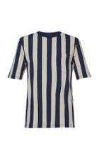 Ami Striped Cotton-jersey T-shirt