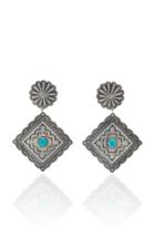 Fallon One-of-a-kind Square Conch Drama Earring