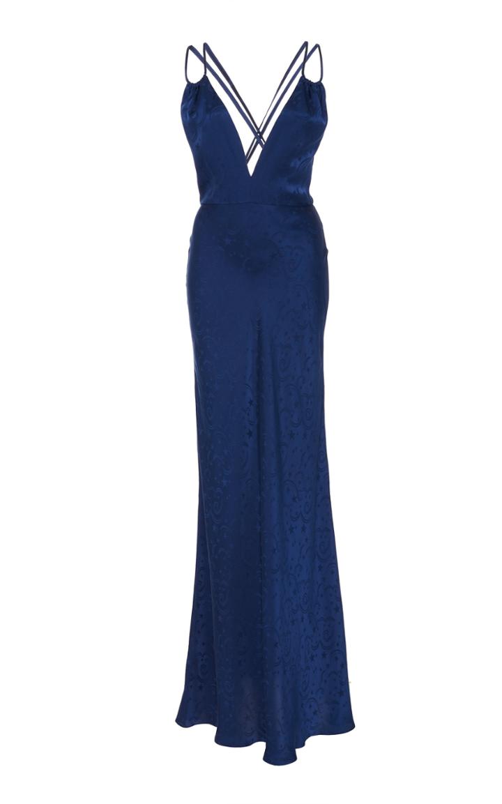Saloni Elektra Silk-satin Gown Size: 2