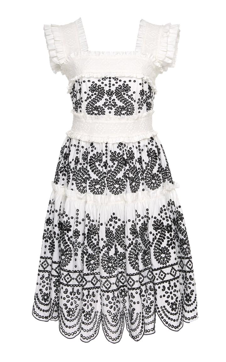 Marissa Webb Nicola Embroidered Dress