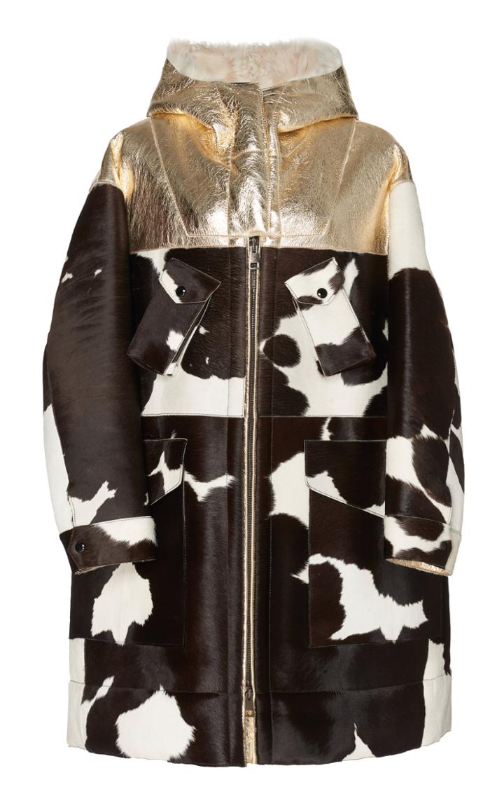 N 21 N&deg;21 Caterina Calf Hair Overcoat