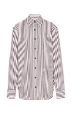 Moda Operandi Wales Bonner Striped Cotton-poplin Shirt Size: 38