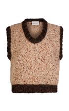 Moda Operandi Joshua Millard Poplar Wool-blend Cropped Sweater Vest