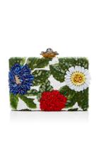 Oscar De La Renta Floral Embellished Clutch