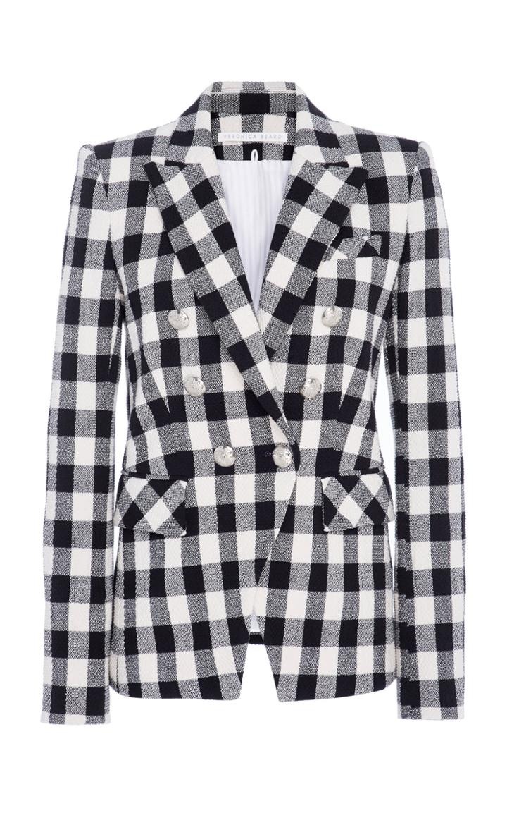 Veronica Beard Miller Dickey Plaid Jacket