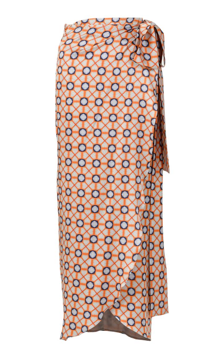 Moda Operandi Silvia Tcherassi Bonna Printed Chiffon Skirt