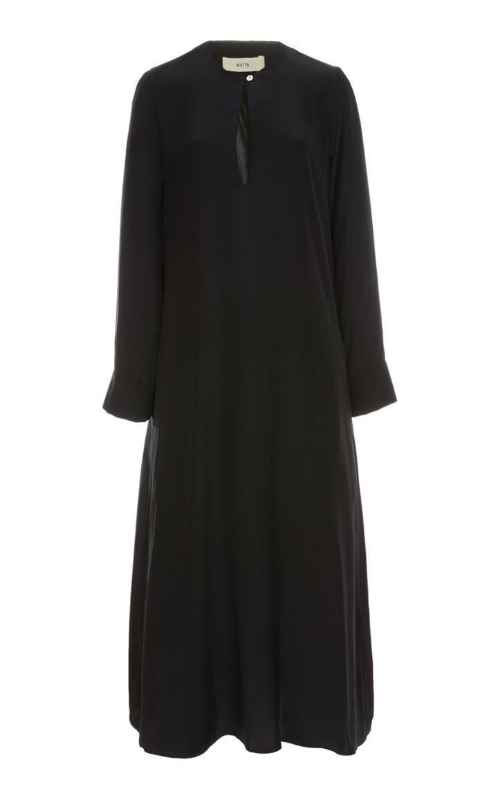 Matin Silk Split Midi Dress