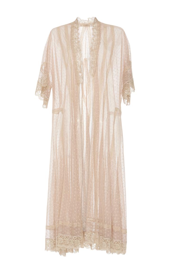 Luisa Beccaria Lace And Tulle Wrap Dress