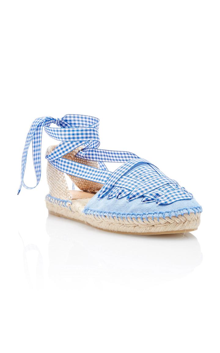 Castaer Jean Gingham Flat
