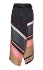 Moda Operandi Dorothee Schumacher Energetic Lines Asymmetrical Belted Skirt Size: 0
