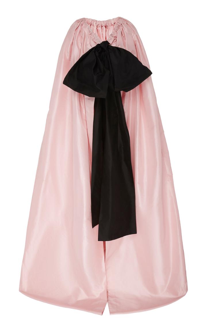 Adam Lippes Draped Train Silk Cape