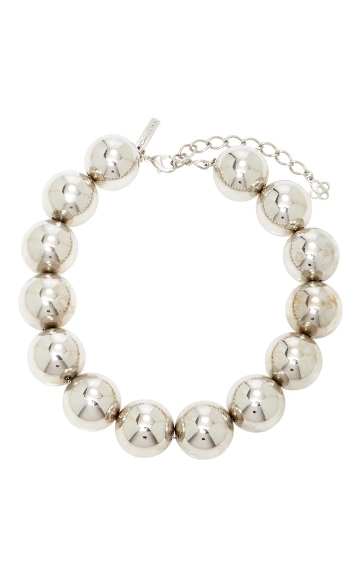 Oscar De La Renta Bold Beaded Single Strand Necklace