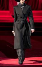 Dolce & Gabbana Long Double-breasted Belted Coat