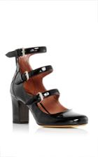 Tabitha Simmons Black Patent Calf Leather Ginger Pump