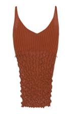 Moda Operandi Peet Dullaert Slit Frill-detailed Ribbed-knit Tank Top Size: 32