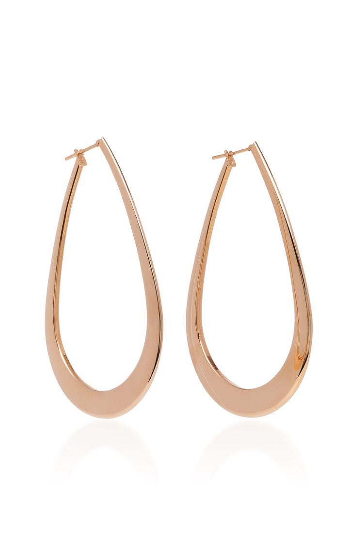 Sidney Garber Creascent Tear Drop Hoop