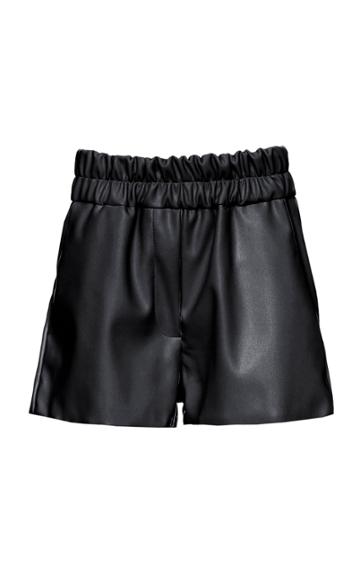 Studio Cut Faux Leather Mini Shorts