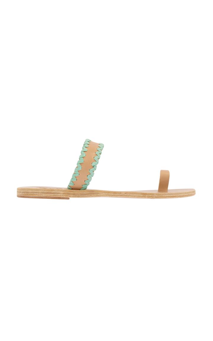 Ancient Greek Sandals Thalia Zig Zag Leather Sandals