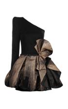 Moda Operandi Raisa Vanessa One-shoulder Cotton-blend Mini Dress