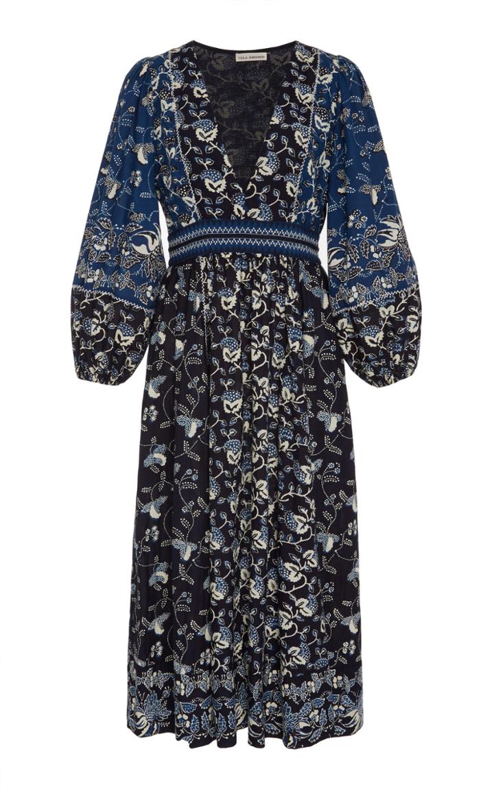 Ulla Johnson Iona Patchwork Midi Dress