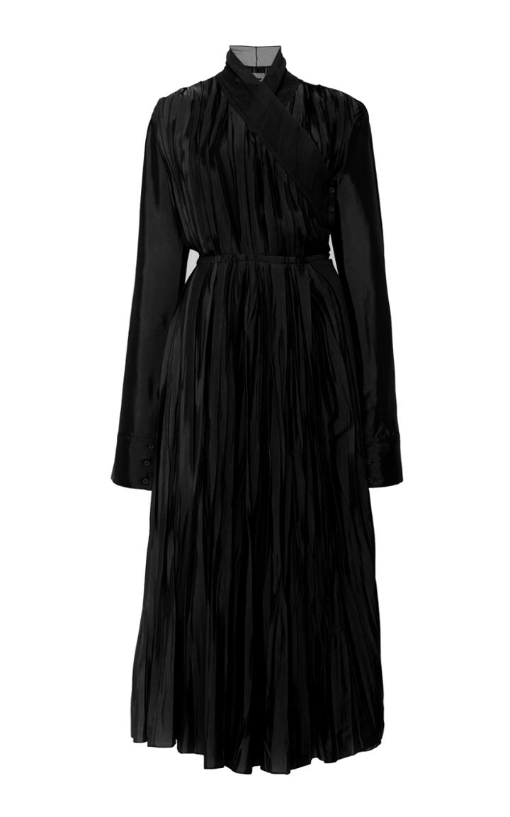 Moda Operandi Jil Sander Plisse Wrap Dress