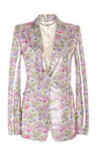 Paco Rabanne Floral-print Lam One-button Blazer